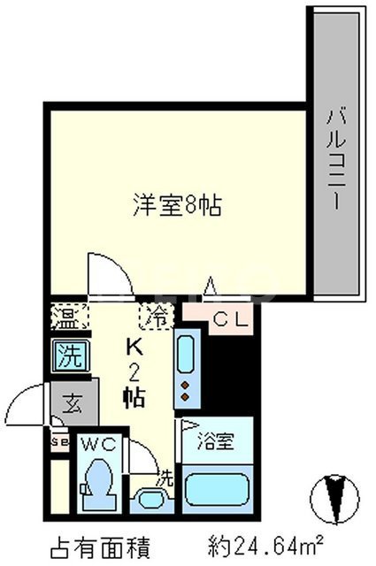 グランコスモ鴨川の間取り