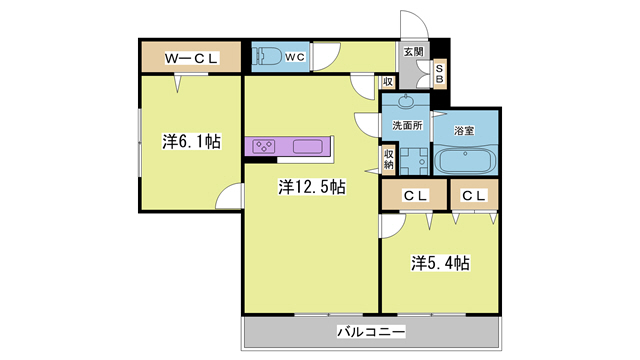 ペルチェの間取り