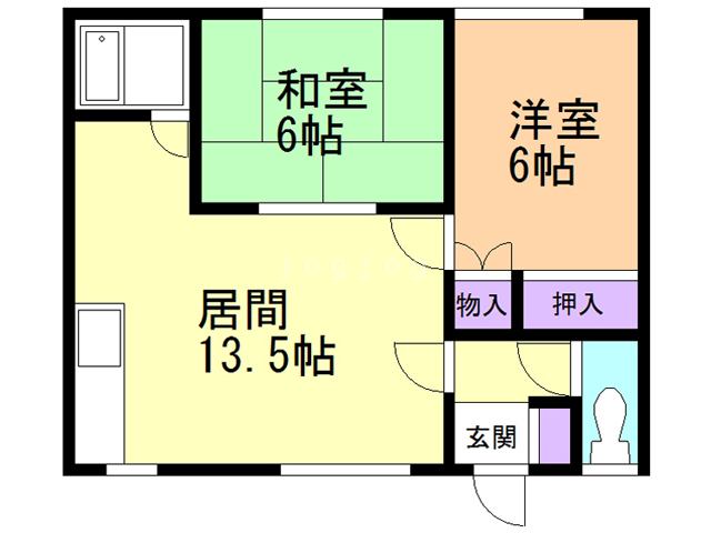 清水マンション　Ｃの間取り