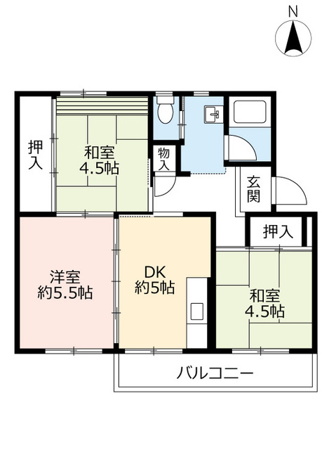 ＵＲ岩倉の間取り