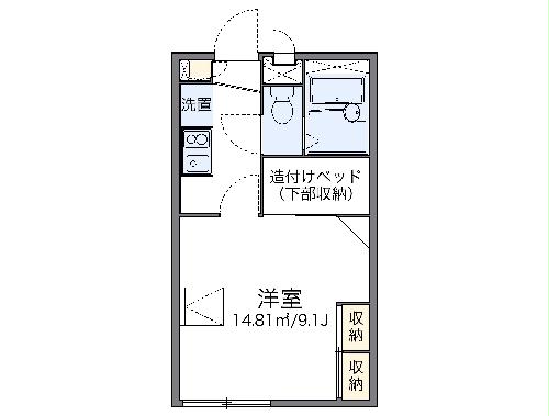 レオパレスこばなの間取り