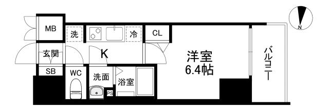 プレサンス桜ノ宮イーサリアルの間取り