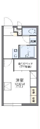 レオパレスサンメイトフジの間取り