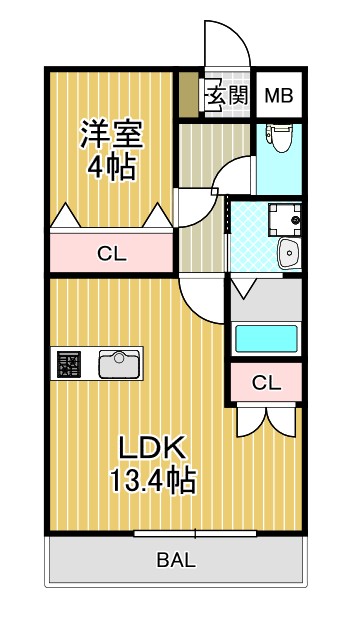 カンパニュールの間取り