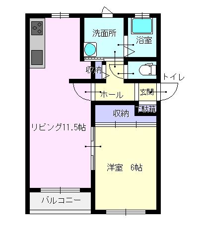 カーサ　ヴィエントスの間取り