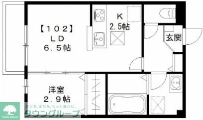 ベイ　ブランシュの間取り