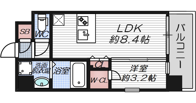 エスリードレジデンス都島NORTHの間取り