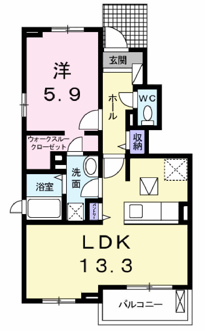 シャンティの間取り