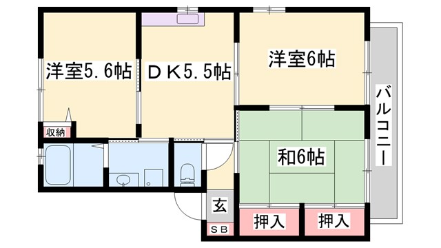 シャーメゾンさくら坂Cの間取り