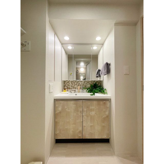 洗面設備　家具・家電の備え付けはありません