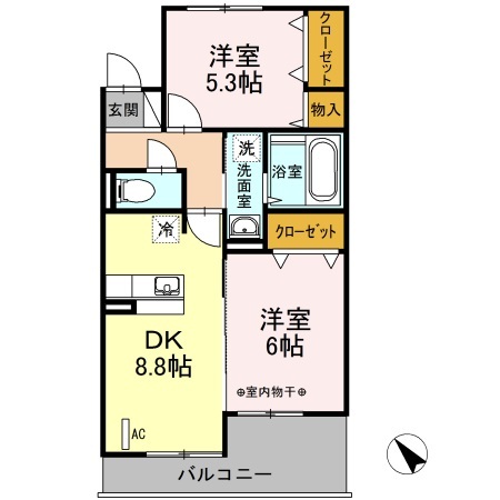 ベルコモンズ森合の間取り