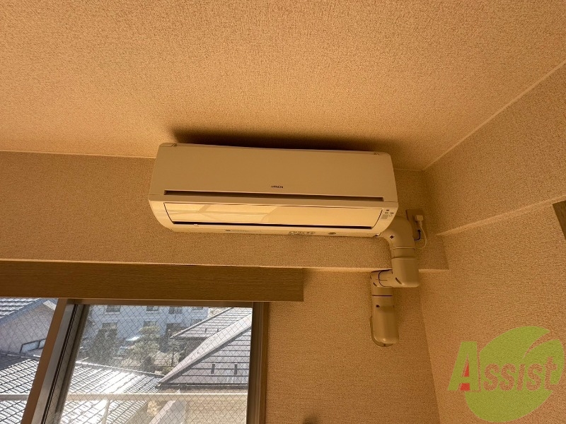 その他設備　エアコンもしっかりついているので寒暖対策ばっちりです。