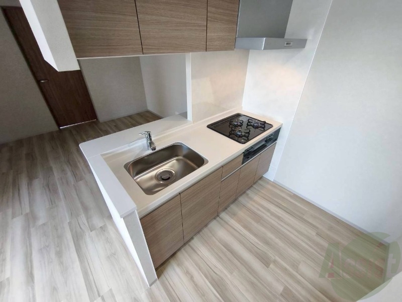 キッチン　清潔感がありお洒落なキッチンになっていました！