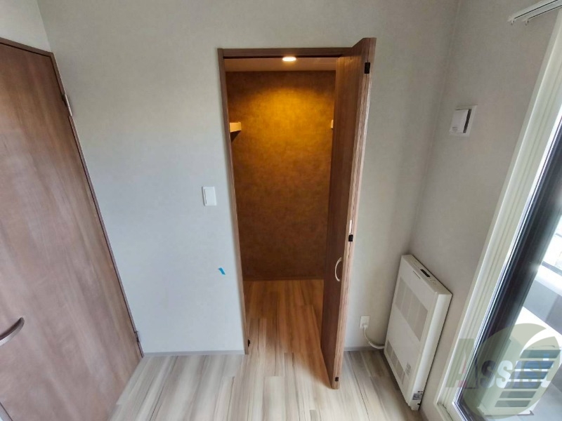 収納　洋室にはクローゼットがあるのですっきり片付きそうです。