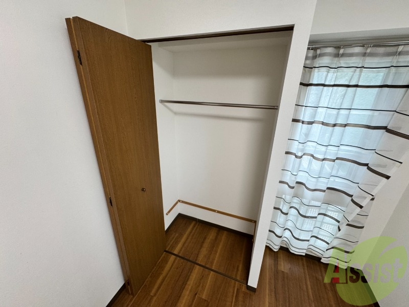 収納　洋室にはクローゼットがあるのですっきり片付きそうです。