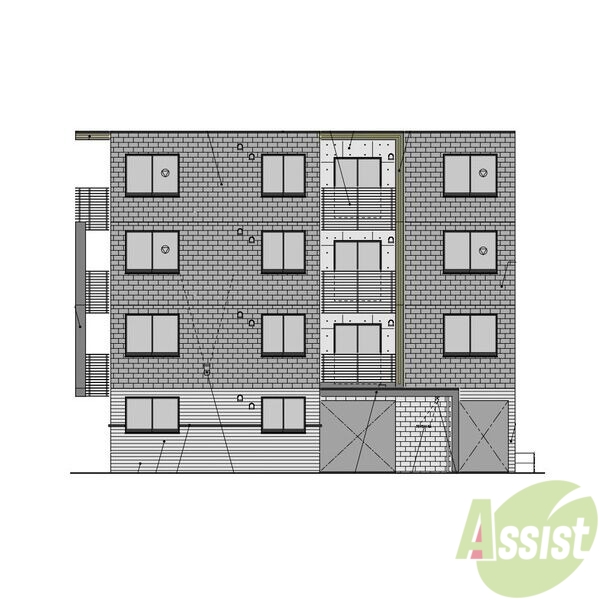 建物外観　外観予想パース　札幌市豊平区豊平「ＡＬＰＨＡＧＡＲＤＥＮ豊平