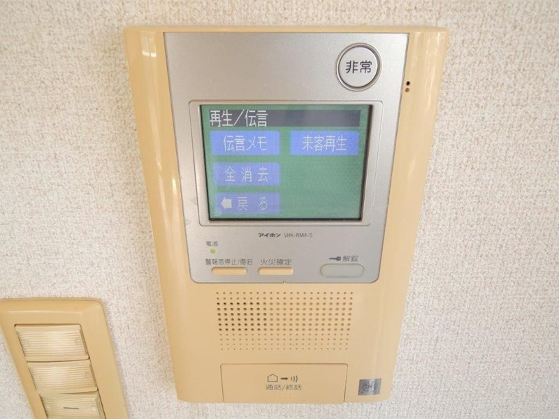 セキュリティ　モニター付きインターホン　※別号室参考写真
