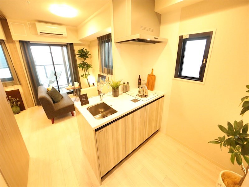 キッチン　システムキッチン（ガス2口コンロ付）カウンターキッチン