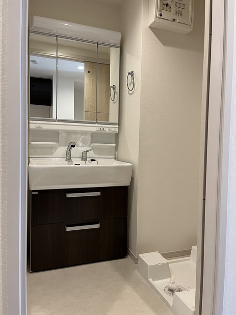 洗面設備　同施工会社の写真です。