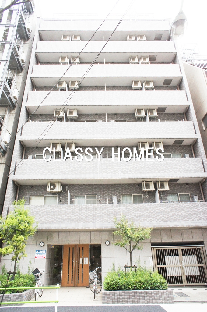 建物外観　2002年竣工　スカイコート三田慶大前：外観