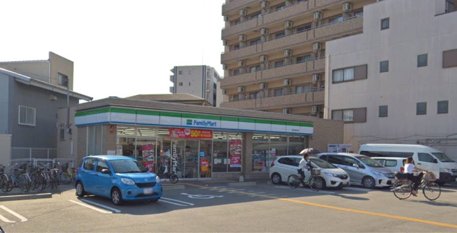 コンビニ　ファミリーマート　東住吉杭全（コンビニ）まで392m