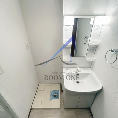 洗面設備　洗面台です。