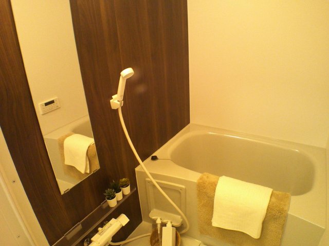 バス・シャワールーム　広々バスでゆったり寛げます