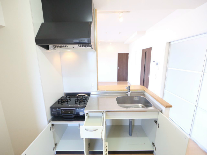 キッチン　キッチン（2口ガスコンロ・グリル付）カウンターキッチン