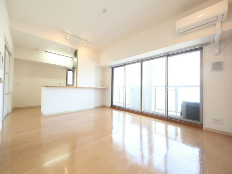 居室・リビング　ＬＤＫ15.3帖　エアコン付　広めなバルコニーに面してます