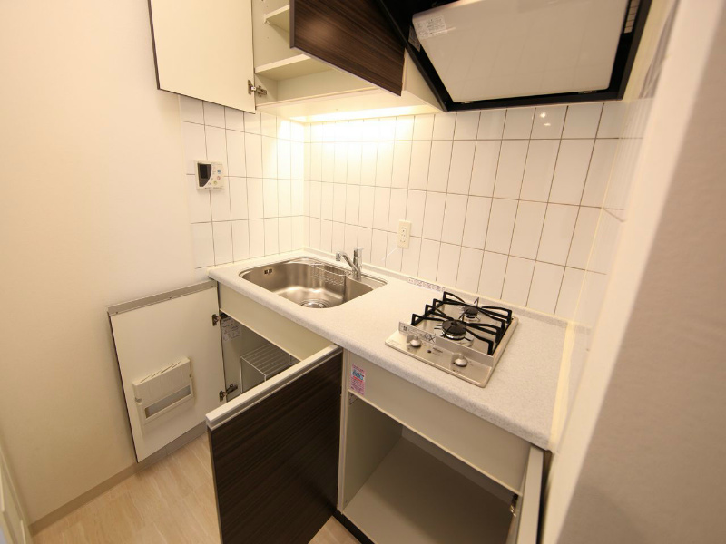 キッチン　システムキッチン（ガス2口コンロ付）