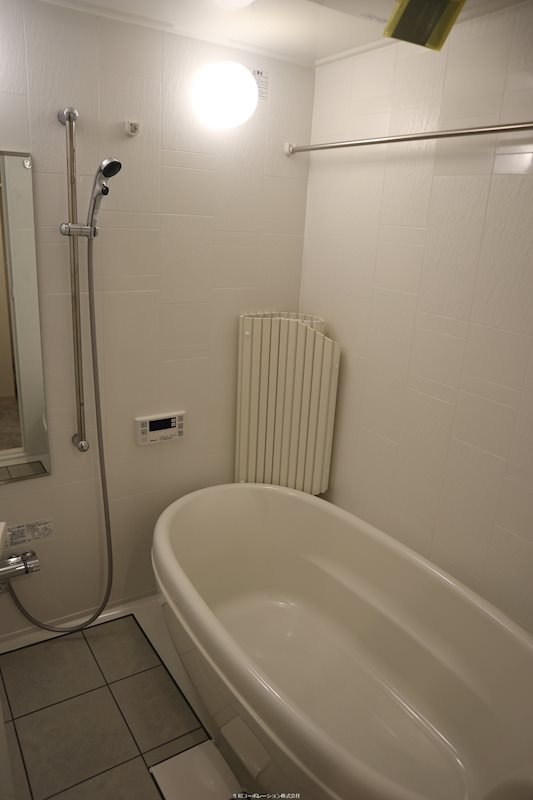 バス・シャワールーム　丸いバスタブか可愛い♪