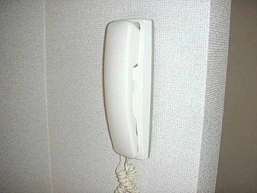 セキュリティ　インターホンの受話器です