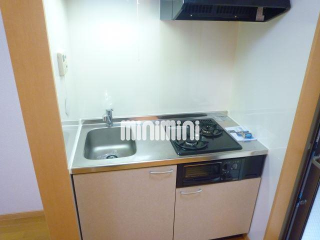 キッチン　２口コンロのシステムキッチン