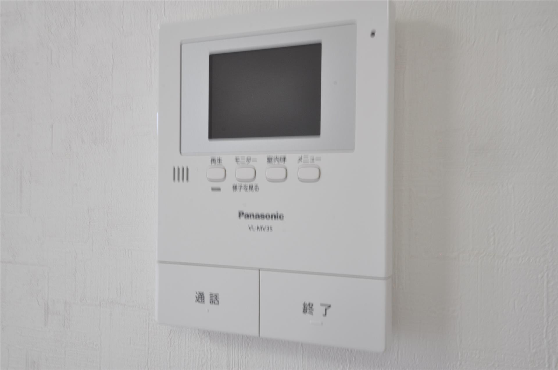 セキュリティ　モニター付きインターホン