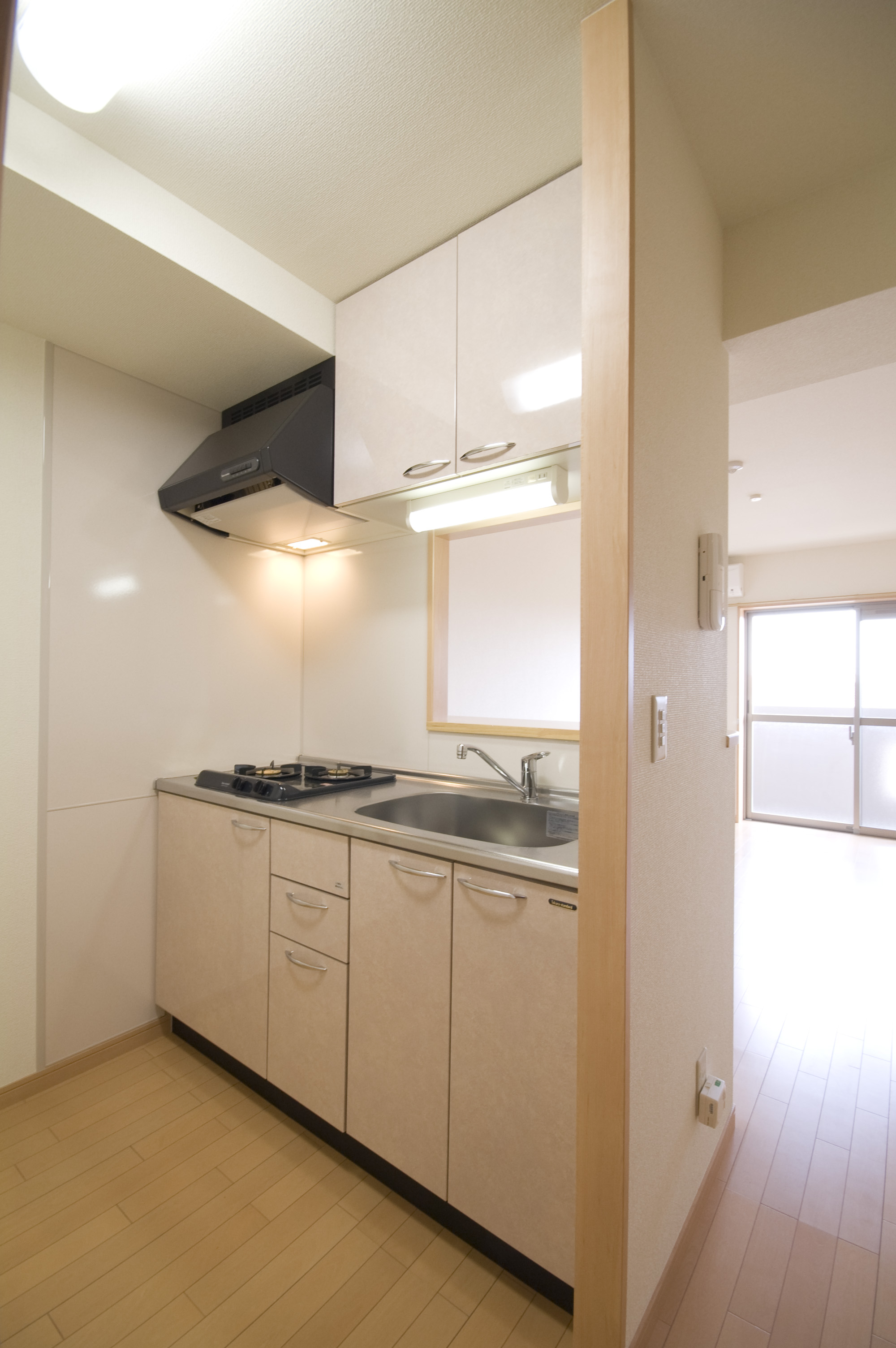 キッチン　対面キッチン　2口ガスコンロ付き