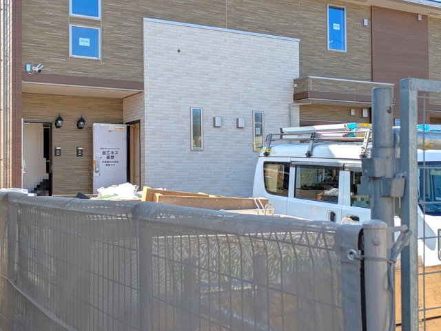 エントランス　建築中