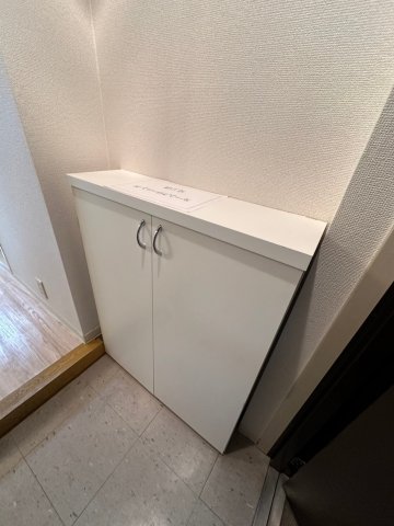 収納　玄関にはシューズボックス付
