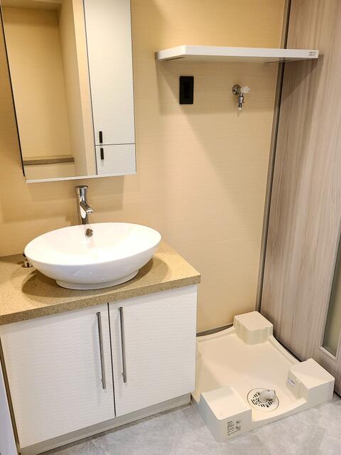 洗面設備　広い洗面スペース