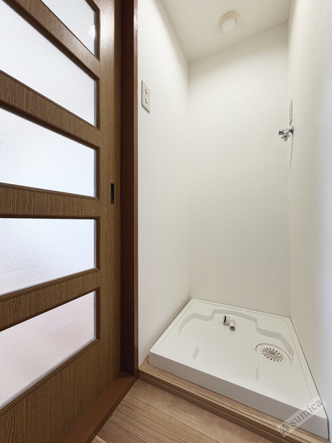 洗面設備　室内洗濯置き場