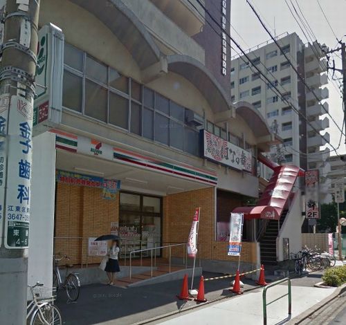 コンビニ　セブン－イレブン 江東東陽４丁目店（コンビニ）まで555m