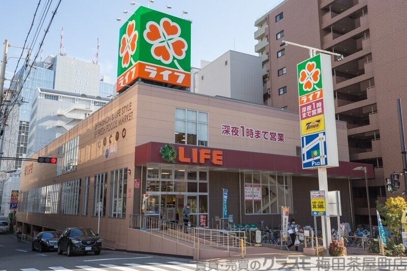 スーパー　ライフ土佐堀店（スーパー）まで374m