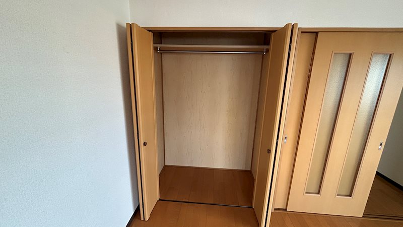 収納　クローゼットがあるので、お部屋はすっきり片付きます！