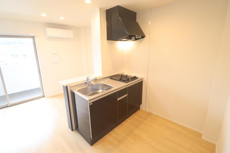 キッチン　カウンターキッチン　2口ガスコンロ付き