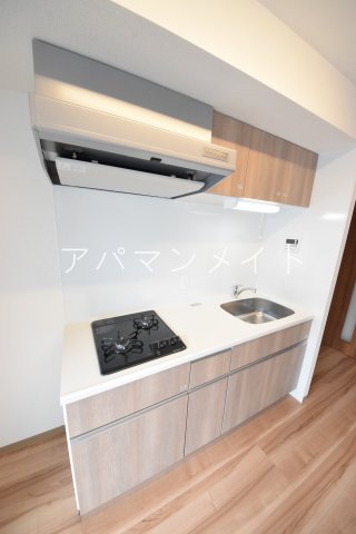 キッチン　ガスコンロ２口付き！