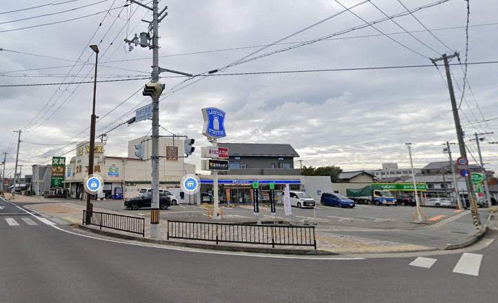 コンビニ　ローソン　姫路西新在家店（コンビニ）まで850m