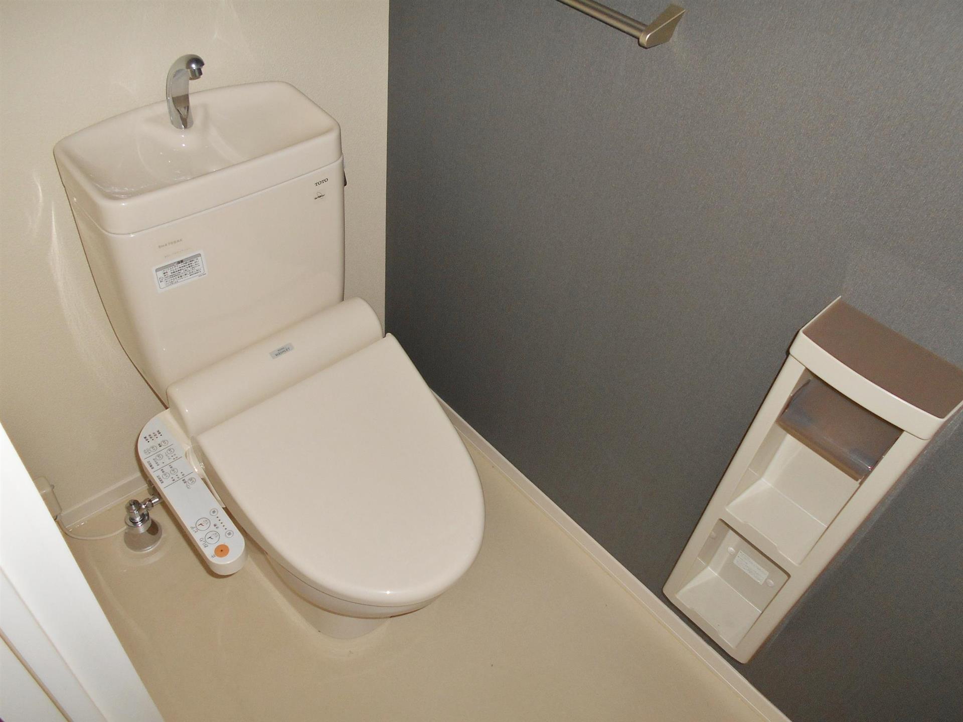 トイレ　ウォシュレット付きの洋式トイレです♪