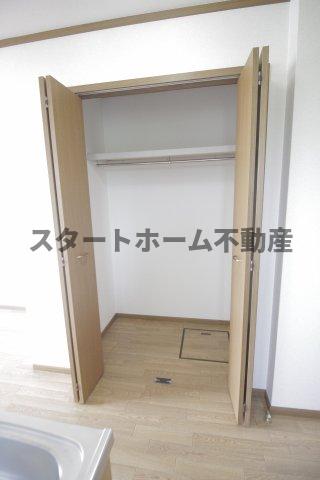 収納　たっぷりとした収納スペースです