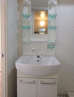 洗面設備　別タイプ部屋　参考写真です