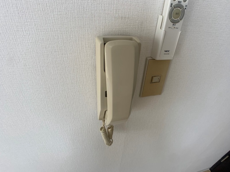 セキュリティ　インターホンで来客確認ができます。安心ですね。