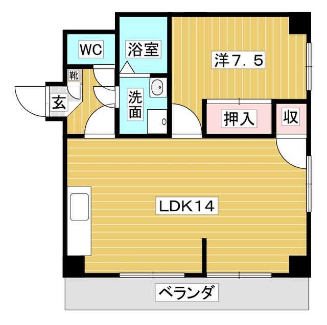 KS宮城野の間取り写真